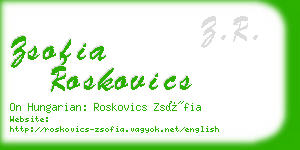 zsofia roskovics business card